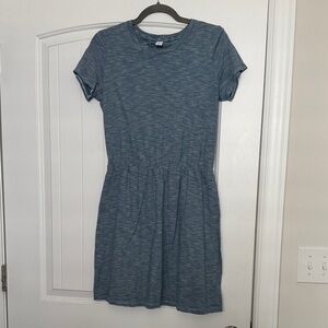 Old Navy Heathered Blue Mini Dress